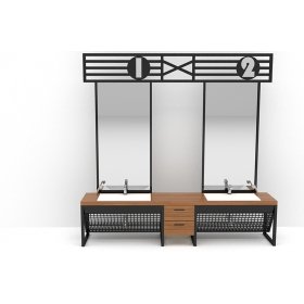 erkek tezgahı metal çerçeveli